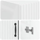 vidaXL WC Szekrény HOORN Magasfényű Fehér 66 x 25,5 x 190 cm