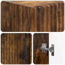 vidaXL WC Szekrény HOORN Füstös Tölgy 66 x 25,5 x 190 cm Szerelt Fa