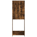 vidaXL WC Szekrény HOORN Füstös Tölgy 66 x 25,5 x 190 cm Szerelt Fa