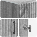 vidaXL WC Szekrény HOORN Szürke Sonoma 66 x 25,5 x 190 cm Szerelt Fa