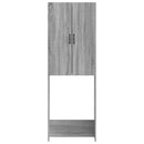 vidaXL WC Szekrény HOORN Szürke Sonoma 66 x 25,5 x 190 cm Szerelt Fa