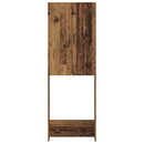 vidaXL WC Szekrény HOORN Antik Fa 66 x 25,5 x 190 cm Szerelt Fa