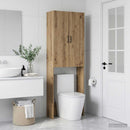 vidaXL WC Szekrény HOORN Kézműves Tölgy 66 x 25,5 x 190 cm Szerelt Fa