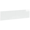 vidaXL Falra szerelhető fejtámla HOORN Magasfényű Fehér Szerelt Fa