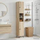 vidaXL Fürdőszoba Szekrény Nyitott Polccal BREDA Sonoma Tölgy