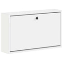 vidaXL Fali Cipőtartó BREDA 71 x 17 x 43 cm Szerelt Fa Fehér
