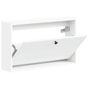 vidaXL Fali Cipőtartó BREDA 71 x 17 x 43 cm Szerelt Fa Fehér