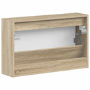 vidaXL Fali Cipőtartó BREDA 71 x 17 x 43 cm Szerelt Fa Sonoma Tölgy