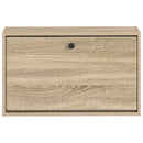 vidaXL Fali Cipőtartó BREDA 71 x 17 x 43 cm Szerelt Fa Sonoma Tölgy