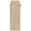 vidaXL Fali Cipőtartó BREDA 71 x 17 x 43 cm Szerelt Fa Sonoma Tölgy