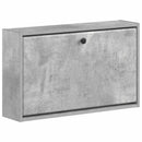 vidaXL Fali Cipőtartó BREDA 71 x 17 x 43 cm Szerelt Fa Betonszürke