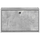 vidaXL Fali Cipőtartó BREDA 71 x 17 x 43 cm Szerelt Fa Betonszürke
