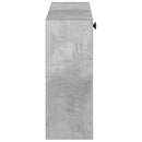 vidaXL Fali Cipőtartó BREDA 71 x 17 x 43 cm Szerelt Fa Betonszürke