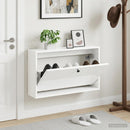 vidaXL Fali Cipőtartó BREDA 71 x 17 x 43 cm Szerelt Fa