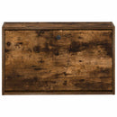 vidaXL Fali Cipőtartó BREDA 71 x 17 x 43 cm Szerelt Fa Füstös Tölgy