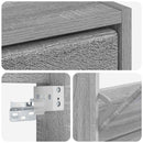 vidaXL Fali Cipőtartó BREDA 71 x 17 x 43 cm Szerelt Fa Szürke Sonoma