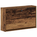 vidaXL Fali Cipőtartó BREDA 71 x 17 x 43 cm Szerelt Fa Antik Fa