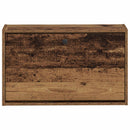 vidaXL Fali Cipőtartó BREDA 71 x 17 x 43 cm Szerelt Fa Antik Fa