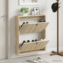 vidaXL Fali Cipőtartó BREDA 71 x 17 x 86 cm Szerelt Fa Sonoma Tölgy