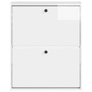 vidaXL Fali Cipőtartó BREDA 71 x 17 x 86 cm Szerelt Fa