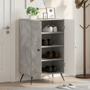 vidaXL Cipőszekrény BREDA 59,5 x 39,5 x 90 cm Szerelt Fa Betonszürke