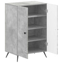 vidaXL Cipőszekrény BREDA 59,5 x 39,5 x 90 cm Szerelt Fa Betonszürke