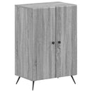 vidaXL Cipőszekrény BREDA 59,5 x 39,5 x 90 cm Szerelt Fa Szürke Sonoma