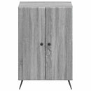 vidaXL Cipőszekrény BREDA 59,5 x 39,5 x 90 cm Szerelt Fa Szürke Sonoma