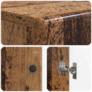vidaXL Cipőszekrény BREDA 59,5 x 39,5 x 90 cm Szerelt Fa Antik Fa
