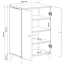 vidaXL Cipőszekrény BREDA 59,5 x 39,5 x 90 cm Szerelt Fa Antik Fa