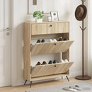 vidaXL Cipőszekrény BREDA 78 x 24 x 103 cm Szerelt Fa Sonoma Tölgy