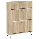 vidaXL Cipőszekrény BREDA 78 x 24 x 103 cm Szerelt Fa Sonoma Tölgy