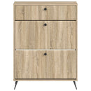 vidaXL Cipőszekrény BREDA 78 x 24 x 103 cm Szerelt Fa Sonoma Tölgy