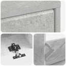 vidaXL Cipőszekrény BREDA 78 x 24 x 103 cm Szerelt Fa Betonszürke