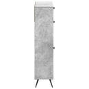vidaXL Cipőszekrény BREDA 78 x 24 x 103 cm Szerelt Fa Betonszürke