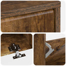 vidaXL Cipőszekrény BREDA 78 x 24 x 103 cm Szerelt Fa Füstös Tölgy