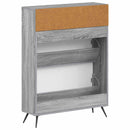 vidaXL Cipőszekrény BREDA 78 x 24 x 103 cm Szerelt Fa Szürke Sonoma