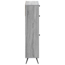 vidaXL Cipőszekrény BREDA 78 x 24 x 103 cm Szerelt Fa Szürke Sonoma