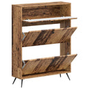 vidaXL Cipőszekrény BREDA 78 x 24 x 103 cm Szerelt Fa Antik Fa