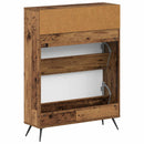 vidaXL Cipőszekrény BREDA 78 x 24 x 103 cm Szerelt Fa Antik Fa