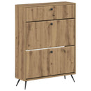 vidaXL Cipőszekrény BREDA 78 x 24 x 103 cm Szerelt Fa Kézműves Tölgy