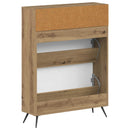 vidaXL Cipőszekrény BREDA 78 x 24 x 103 cm Szerelt Fa Kézműves Tölgy