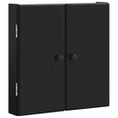 vidaXL Darts szekrény BREDA Fekete 52,5 x 10,5 x 53,5 cm Szerelt Fa