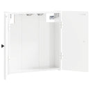 vidaXL Darts szekrény BREDA Magasfényű Fehér 52,5 x 10,5 x 53,5 cm