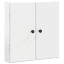 vidaXL Darts szekrény BREDA Magasfényű Fehér 52,5 x 10,5 x 53,5 cm