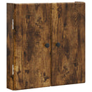 vidaXL Darts szekrény BREDA Füstös Tölgy 52,5 x 10,5 x 53,5 cm