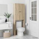 vidaXL WC Szekrény BREDA Sonoma Tölgy 66 x 25,5 x 190 cm Szerelt Fa