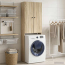vidaXL WC Szekrény BREDA Sonoma Tölgy 66 x 25,5 x 190 cm Szerelt Fa