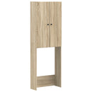 vidaXL WC Szekrény BREDA Sonoma Tölgy 66 x 25,5 x 190 cm Szerelt Fa