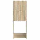 vidaXL WC Szekrény BREDA Sonoma Tölgy 66 x 25,5 x 190 cm Szerelt Fa